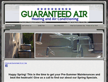 Tablet Screenshot of guaranteedair.net